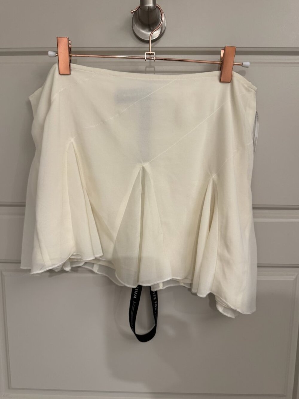 White Fox Boutique | Match Maker Mini Skirt Off White Top | size: L
